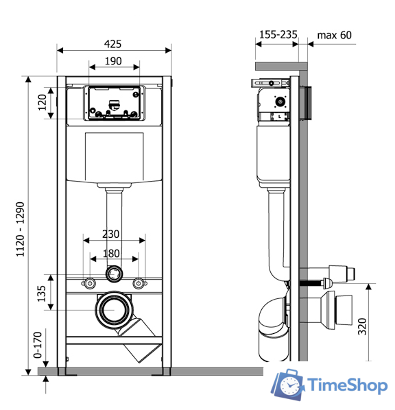 Инсталляция для унитаза Lavinia Boho Relfix 38010010 - Изображение №2 — Интернет-магазин Time-Shop