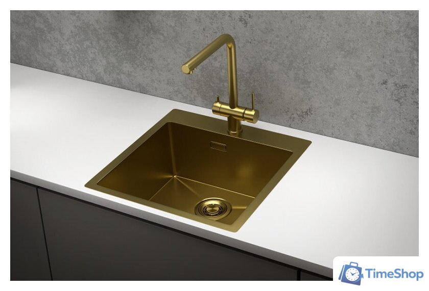 Кухонная мойка Granula GR-5151 (золото сатин) - Изображение №2 — Интернет-магазин Time-Shop
