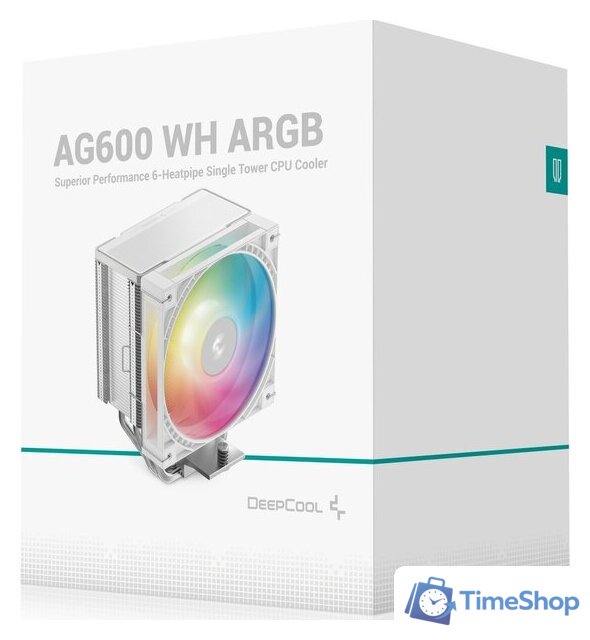 Кулер для процессора DeepCool AG600 ARGB WH R-AG600-WHAMMG2-G - Изображение №7 — Интернет-магазин Time-Shop