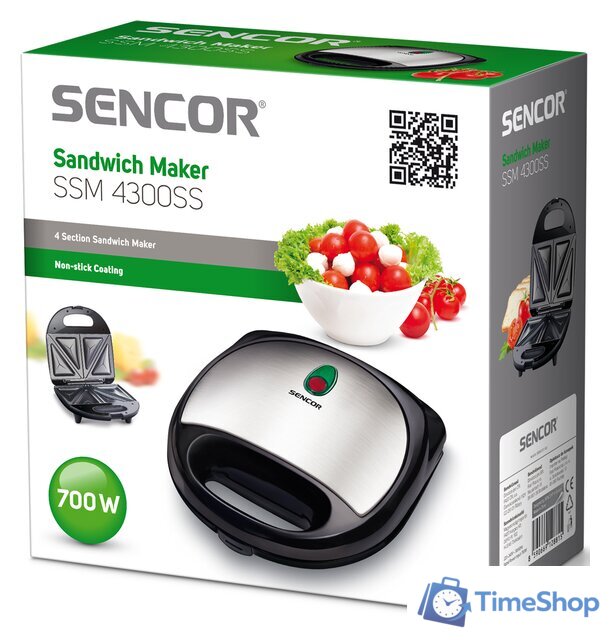 Сэндвичница Sencor SSM 4300SS - Изображение №3 — Интернет-магазин Time-Shop
