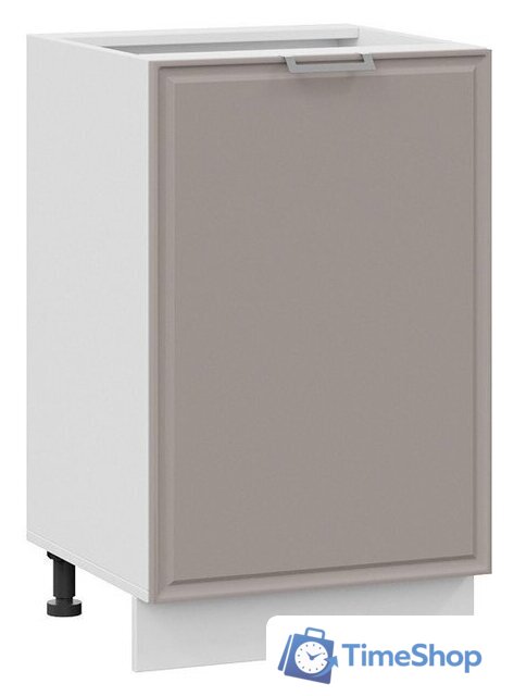 Шкаф напольный Трия Белладжио 1Н5 (белый/софт капучино) - Изображение №1 — Интернет-магазин Time-Shop