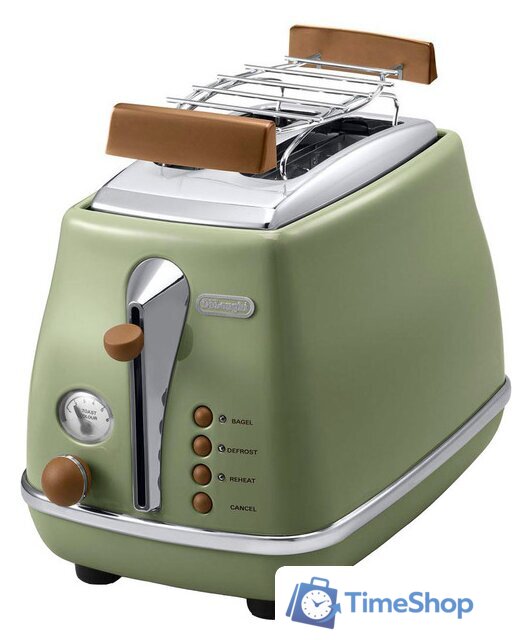 Тостер DeLonghi CTOV 2103.GR - Изображение №1 — Интернет-магазин Time-Shop