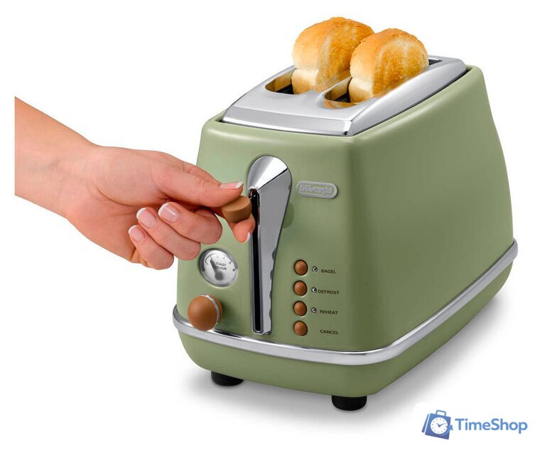 Тостер DeLonghi CTOV 2103.GR - Изображение №4 — Интернет-магазин Time-Shop