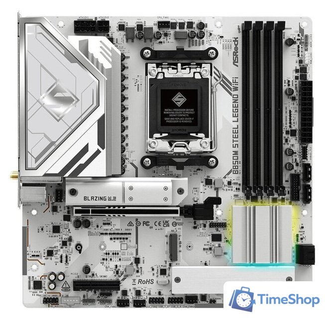 Материнская плата ASRock B850M Steel Legend WiFi - Изображение №1 — Интернет-магазин Time-Shop