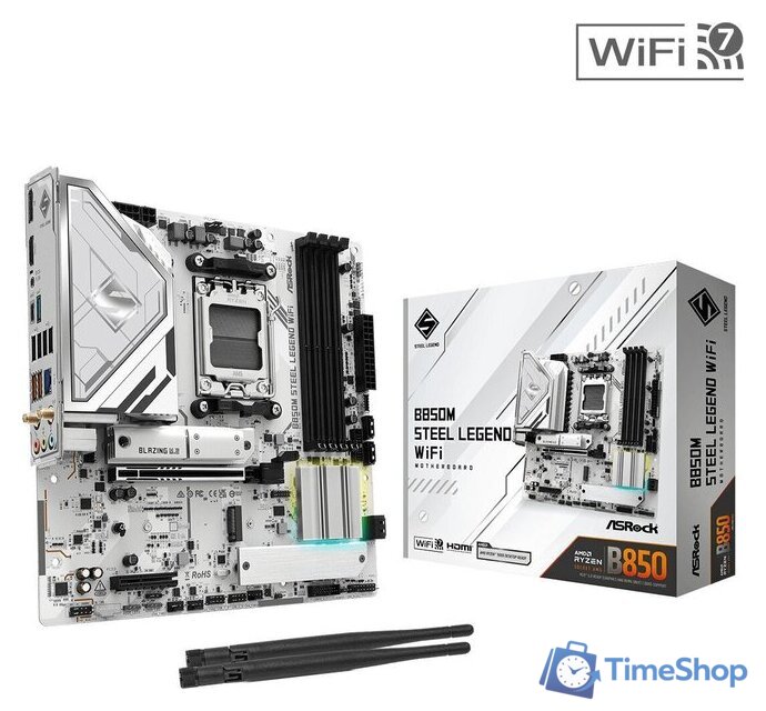 Материнская плата ASRock B850M Steel Legend WiFi - Изображение №6 — Интернет-магазин Time-Shop