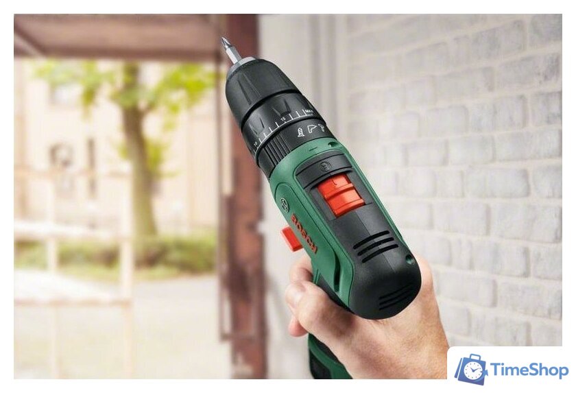 Ударная дрель-шуруповерт Bosch EasyImpact 1200 06039D3105 (с 2-мя АКБ, кейс, набор оснастки) - Изображение №3 — Интернет-магазин Time-Shop