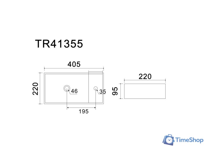 Умывальник Uptrend Fika (глянцевый белый) - Изображение №5 — Интернет-магазин Time-Shop