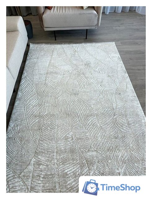 Ковер для жилой комнаты Radjab Carpet Марсель NP 425 Прямоугольник 11541RK (1.6x3, Cream) - Изображение №4 — Интернет-магазин Time-Shop