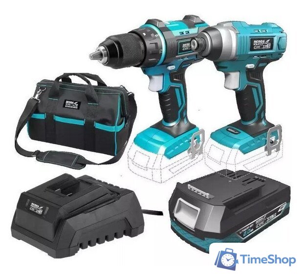  Dedra DED7018 (шуруповерт, винтоверт, 2 АКБ, сумка) - Изображение №1 — Интернет-магазин Time-Shop