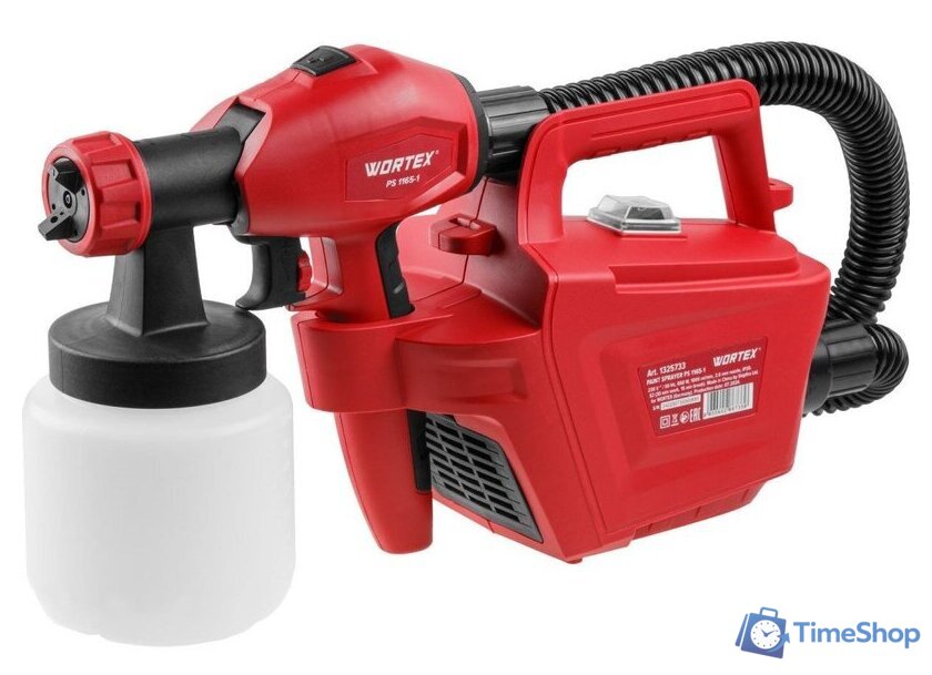 Краскораспылитель Wortex PS 1165-1 1325733 - Изображение №1 — Интернет-магазин Time-Shop
