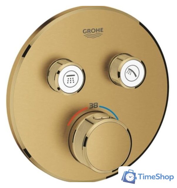 Смеситель без скрытого механизма Grohe Grohtherm SmartControl 29119GN0 (холодный рассвет, матовый) - Изображение №1 — Интернет-магазин Time-Shop