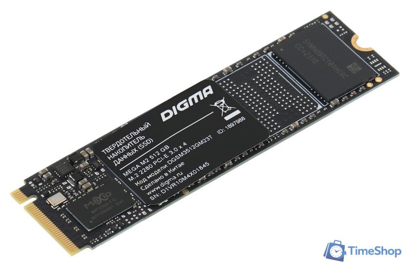 SSD Digma Mega M2 512GB DGSM3512GM23T - Изображение №1 — Интернет-магазин Time-Shop