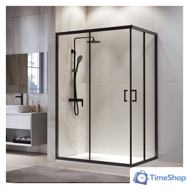 Душевой уголок RGW PA-246B 030824692-14 90x120 (черный/прозрачное стекло) - Изображение №1 — Интернет-магазин Time-Shop