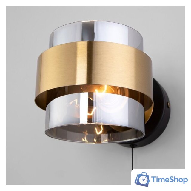 Бра Евросвет 70127/1 черный/ дымчатый - Изображение №2 — Интернет-магазин Time-Shop