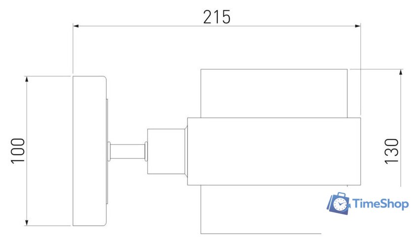 Бра Евросвет 70127/1 черный/ дымчатый - Изображение №3 — Интернет-магазин Time-Shop