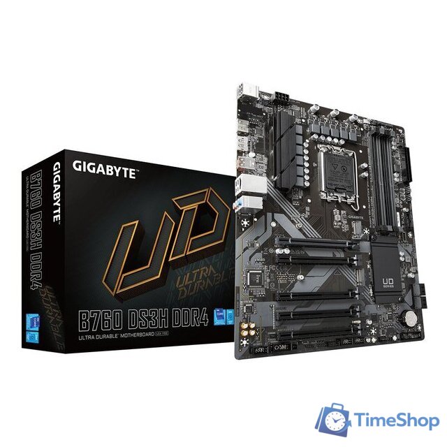 Материнская плата Gigabyte B760 DS3H DDR4 (rev. 1.0) - Изображение №2 — Интернет-магазин Time-Shop