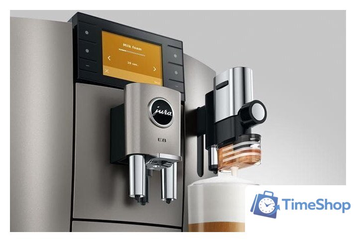 Кофемашина JURA E8 Midnight Silver ED 15712 - Изображение №7 — Интернет-магазин Time-Shop