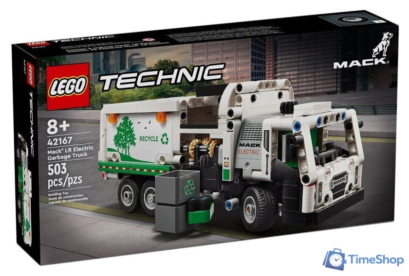 Конструктор LEGO Technic 42167 Электрический мусоровоз Mack LR - Изображение №1 — Интернет-магазин Time-Shop