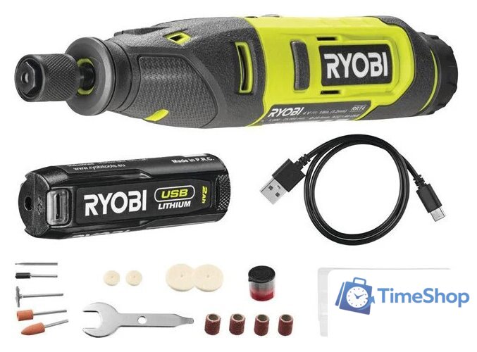 Гравер Ryobi USB Lithium RRT4-120GA15 (с АКБ) - Изображение №1 — Интернет-магазин Time-Shop