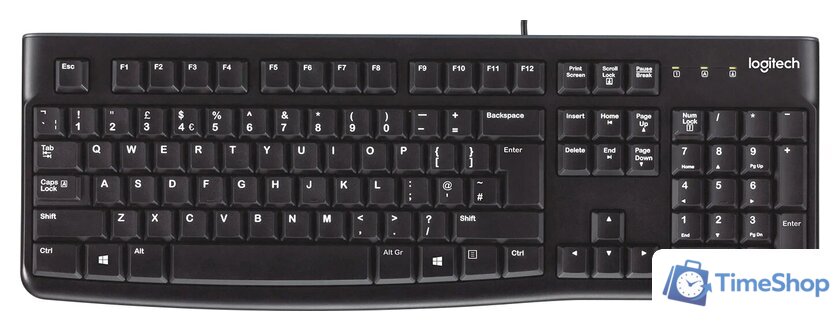 Клавиатура Logitech K120 920-002583 (нет кириллицы) - Изображение №1 — Интернет-магазин Time-Shop