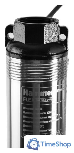 Скважинный насос Hammer NAP600/39S - Изображение №2 — Интернет-магазин Time-Shop