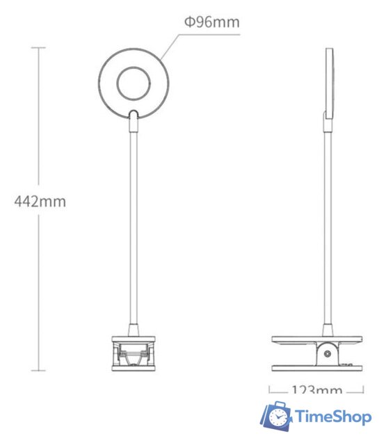 Настольная лампа Yeelight LED Charging Clamping Lamp YLTD10YL - Изображение №6 — Интернет-магазин Time-Shop