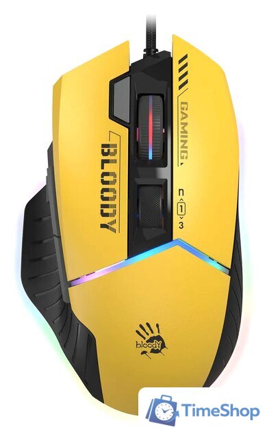 Игровая мышь A4Tech Bloody W95 Max Sports (желтый) - Изображение №1 — Интернет-магазин Time-Shop