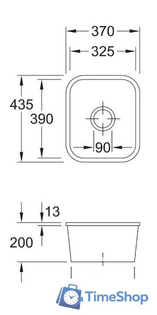 Кухонная мойка Villeroy & Boch Cisterna 45 670402KD - Изображение №2 — Интернет-магазин Time-Shop