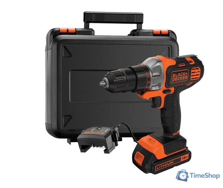 Дрель-шуруповерт Black & Decker MT218K (с 1-им АКБ) - Изображение №4 — Интернет-магазин Time-Shop