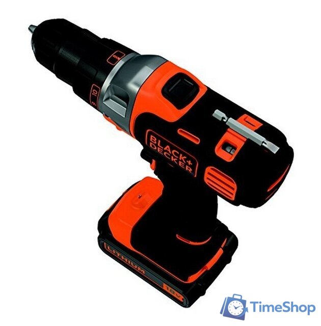 Дрель-шуруповерт Black & Decker MT218K (с 1-им АКБ) - Изображение №2 — Интернет-магазин Time-Shop