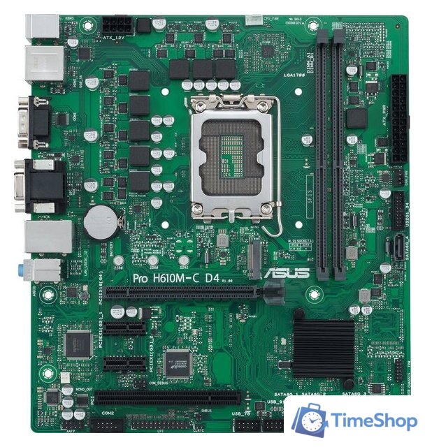 Материнская плата ASUS Pro H610M-C D4-CSM - Изображение №1 — Интернет-магазин Time-Shop
