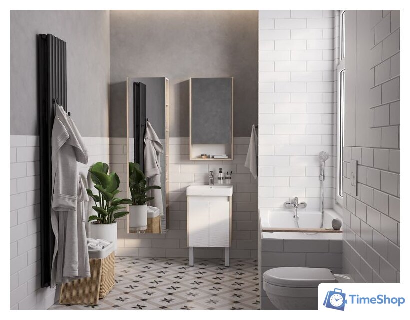  Акватон Тумба под умывальник Сканди Doors 45 1A278701SDB20 (белый/дуб верона) - Изображение №8 — Интернет-магазин Time-Shop