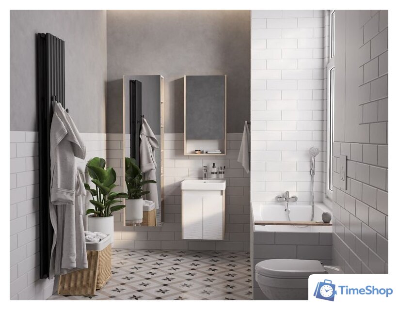  Акватон Тумба под умывальник Сканди Doors 45 1A278701SDB20 (белый/дуб верона) - Изображение №7 — Интернет-магазин Time-Shop