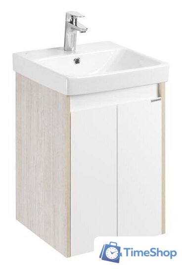  Акватон Тумба под умывальник Сканди Doors 45 1A278701SDB20 (белый/дуб верона) - Изображение №1 — Интернет-магазин Time-Shop