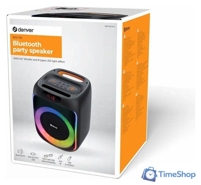 Беспроводная колонка Denver Electronics BPS-165 - Изображение №8 — Интернет-магазин Time-Shop