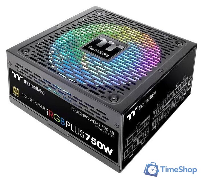 Блок питания Thermaltake Toughpower iRGB PLUS 750W Gold TT Premium Edition TPI-750DH3FCG - Изображение №1 — Интернет-магазин Time-Shop