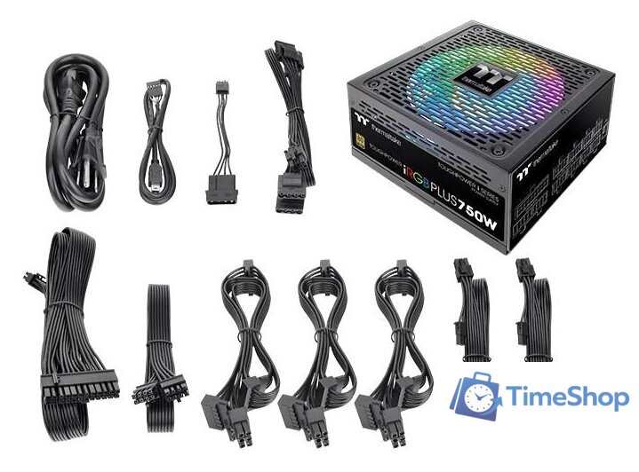 Блок питания Thermaltake Toughpower iRGB PLUS 750W Gold TT Premium Edition TPI-750DH3FCG - Изображение №6 — Интернет-магазин Time-Shop