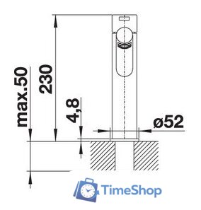 Смеситель Blanco Ambis 523118 (нержавеющая сталь) - Изображение №3 — Интернет-магазин Time-Shop