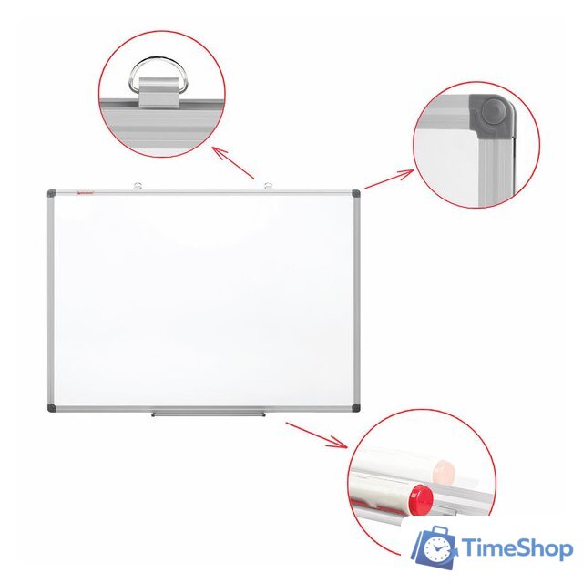 Магнитно-маркерная доска BRAUBERG Extra 237556 - Изображение №3 — Интернет-магазин Time-Shop