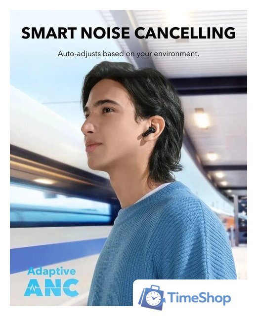 Наушники Anker Soundcore P40i (бежевый) - Изображение №3 — Интернет-магазин Time-Shop