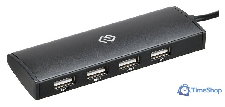 USB-хаб Digma HUB-4U2.0-UC-B - Изображение №1 — Интернет-магазин Time-Shop