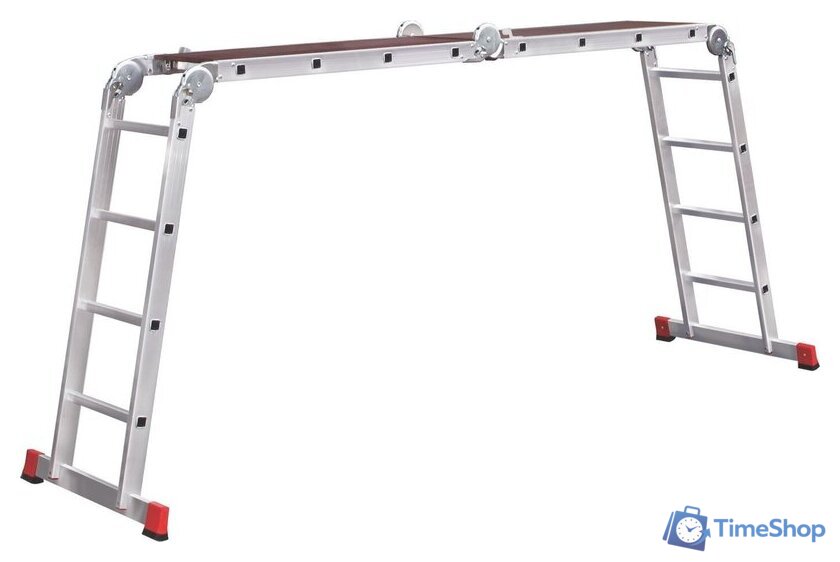 Лестница-трансформер Новая высота NV 333 с помостом профессиональная 4x5 ступеней - Изображение №2 — Интернет-магазин Time-Shop