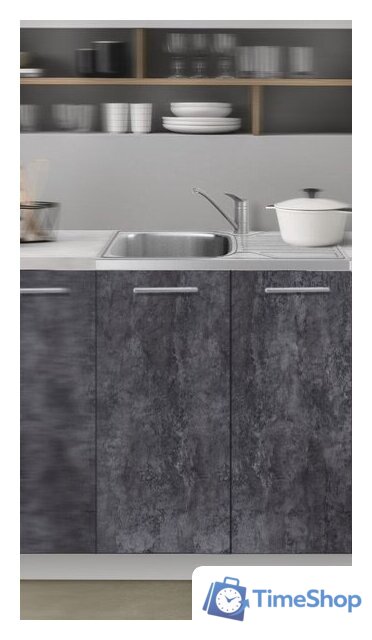 Шкаф напольный Артём-Мебель 800мм СН-114.22 (бетон спаркс) - Изображение №2 — Интернет-магазин Time-Shop