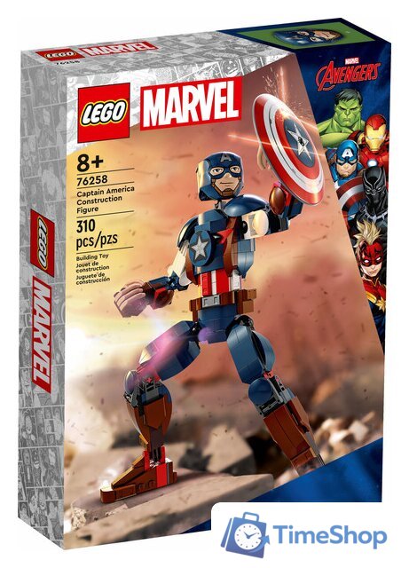 Конструктор LEGO Marvel Super Heroes 76258 Сборная фигурка Капитана Америки - Изображение №1 — Интернет-магазин Time-Shop