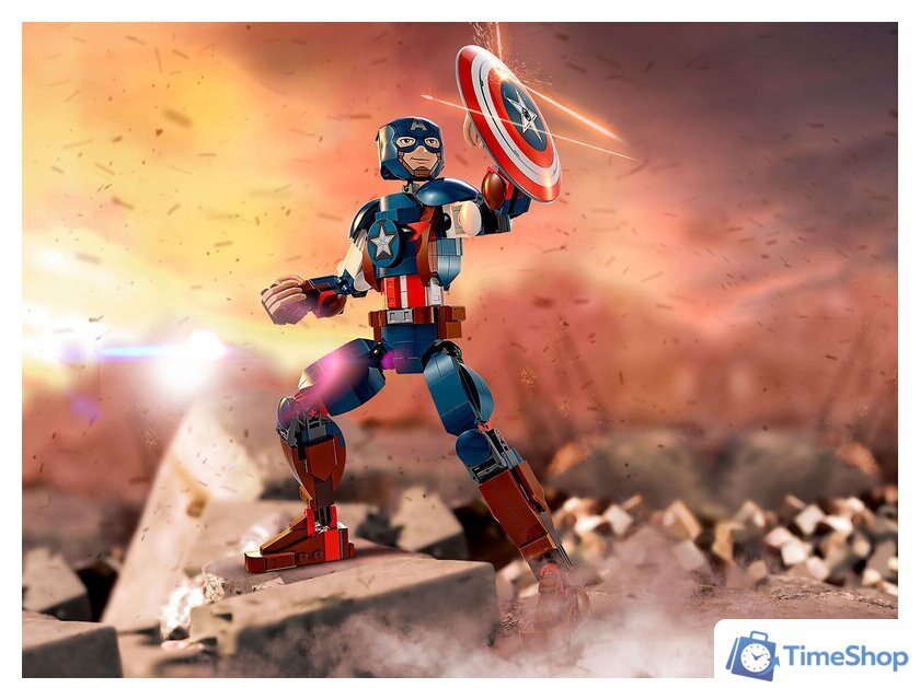 Конструктор LEGO Marvel Super Heroes 76258 Сборная фигурка Капитана Америки - Изображение №2 — Интернет-магазин Time-Shop