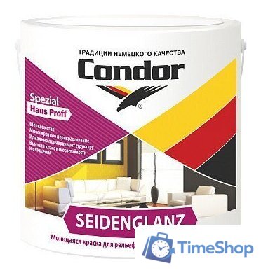 Краска Condor Seidenglanz 6 кг (белый) - Изображение №1 — Интернет-магазин Time-Shop