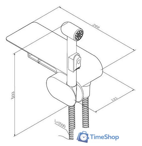 Гигиенический душ AM.PM Like F0202600 - Изображение №7 — Интернет-магазин Time-Shop