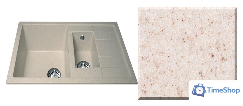 Кухонная мойка Ulgran U-205 (бежевый) - Изображение №1 — Интернет-магазин Time-Shop