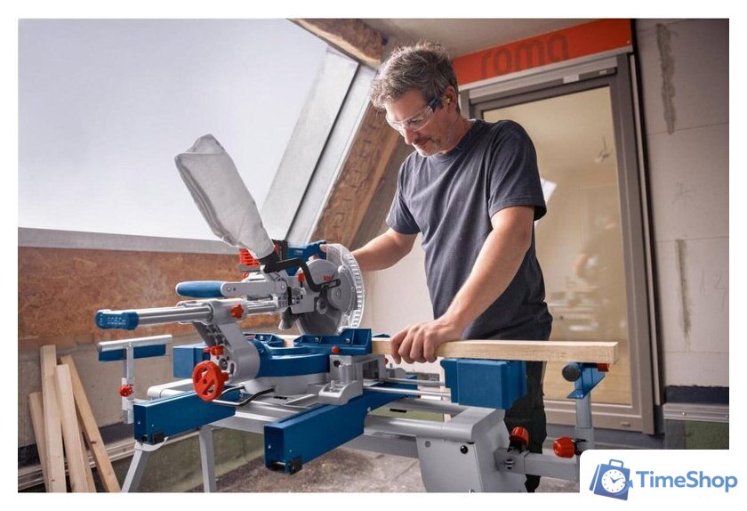 Торцовочная пила Bosch GCM 18V-216 D 0601B51000 (без АКБ) - Изображение №9 — Интернет-магазин Time-Shop