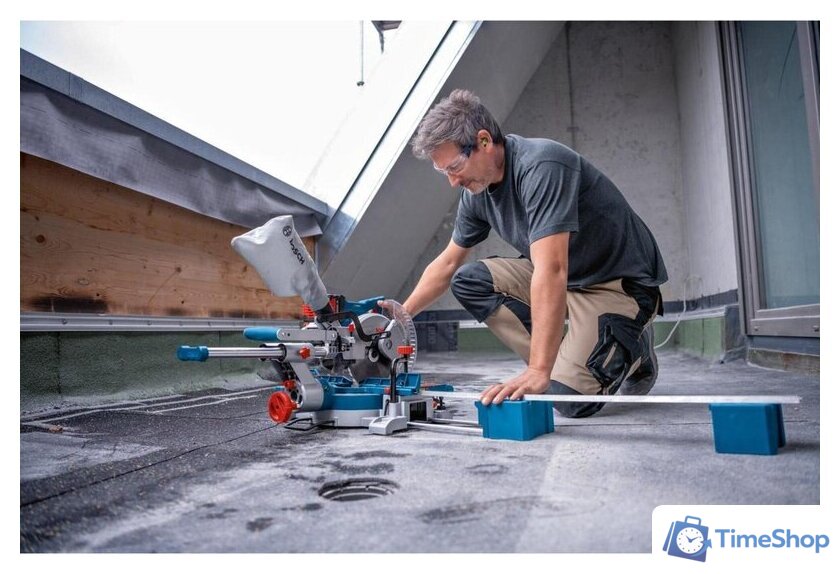 Торцовочная пила Bosch GCM 18V-216 D 0601B51000 (без АКБ) - Изображение №8 — Интернет-магазин Time-Shop